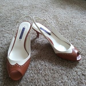 Ralph Lauren Collection Purple Label Peep Toe